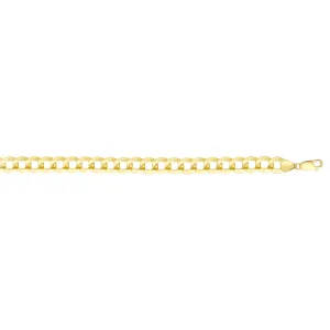 14K Gold 11.23mm Comfort Curb Chain