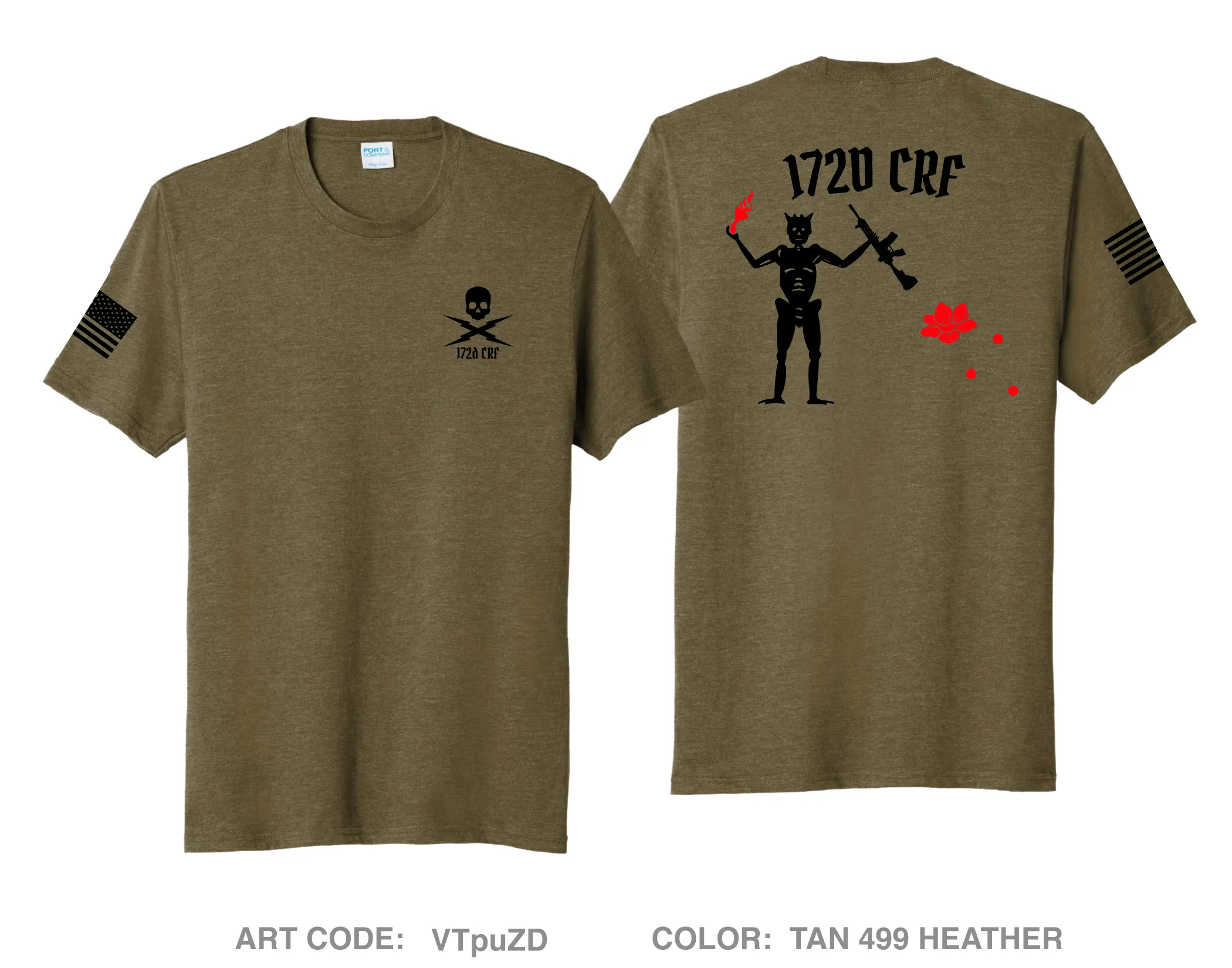 172d CRF Comfort Unisex Triblend SS Tee - VTpuZD
