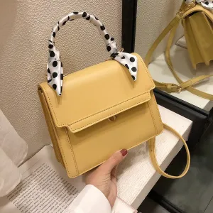 2019 new fashion Korean version of simple handbag scarves knotted ins fairy net red chain bag