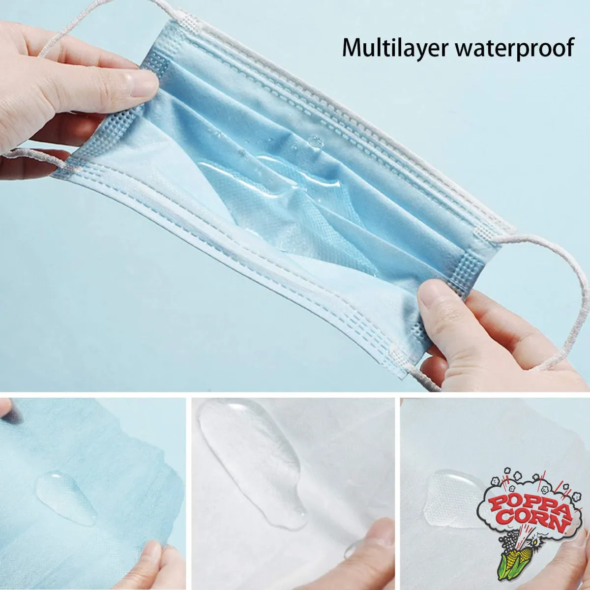 3 Layer Disposable Face Masks - Non Medical - 5 x 10 Pack - 50 Pieces