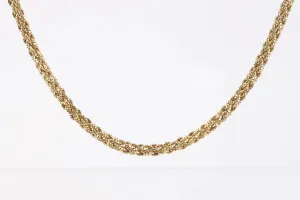 32" 14k Yellow Gold Woven Box Chain (50.28g.)
