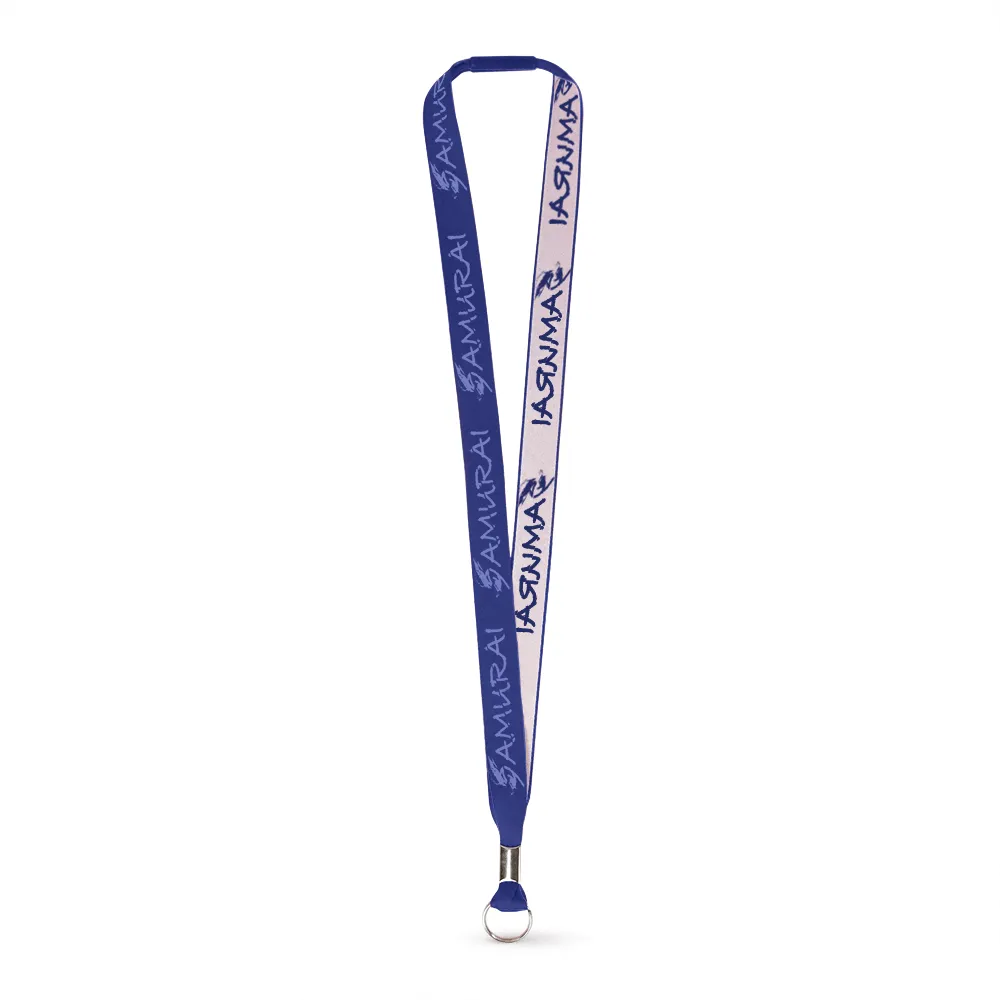 3/4" Woven Lanyard - Embroidered