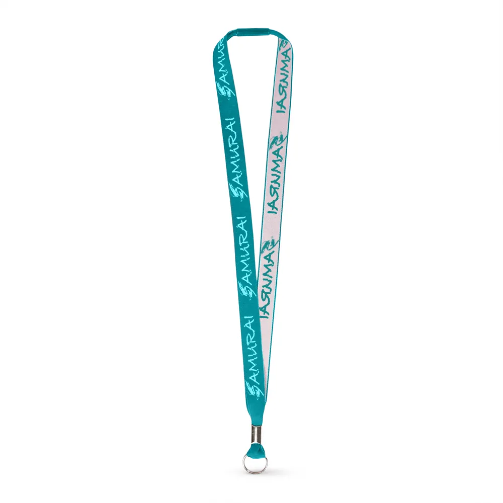 3/4" Woven Lanyard - Embroidered