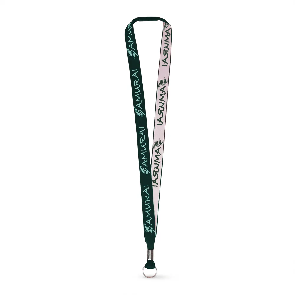 3/4" Woven Lanyard - Embroidered