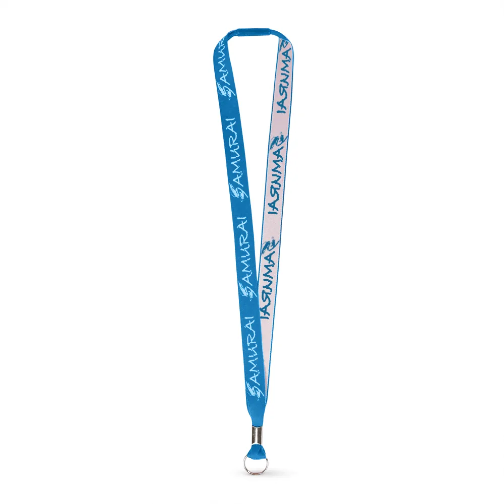 3/4" Woven Lanyard - Embroidered