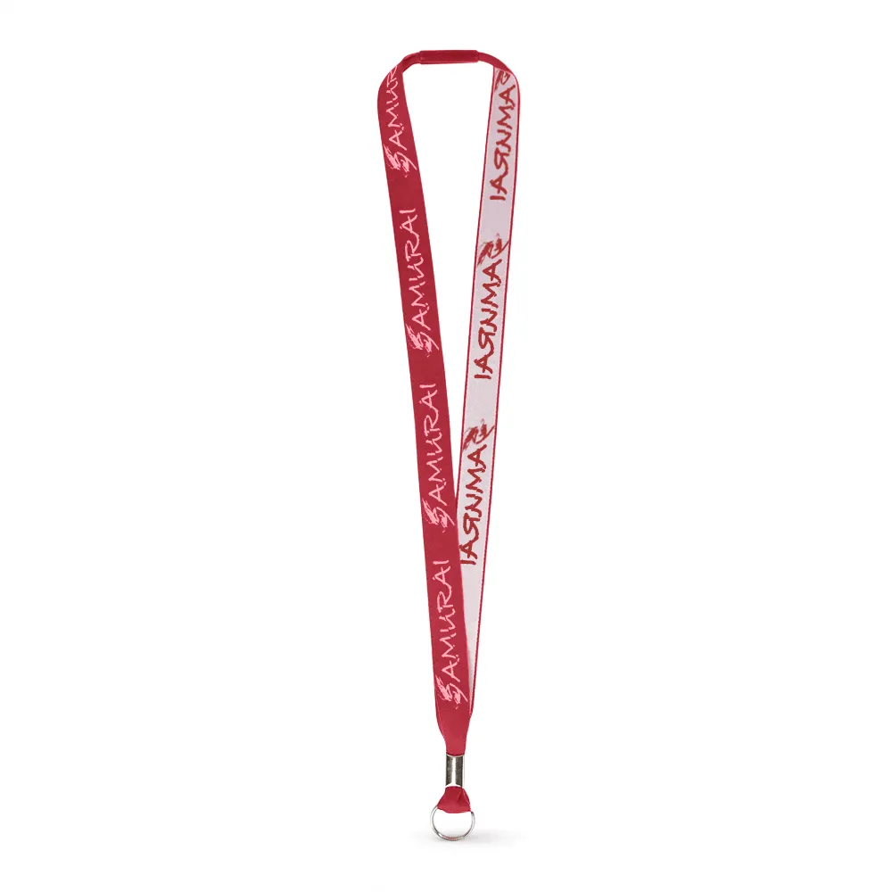 3/4" Woven Lanyard - Embroidered