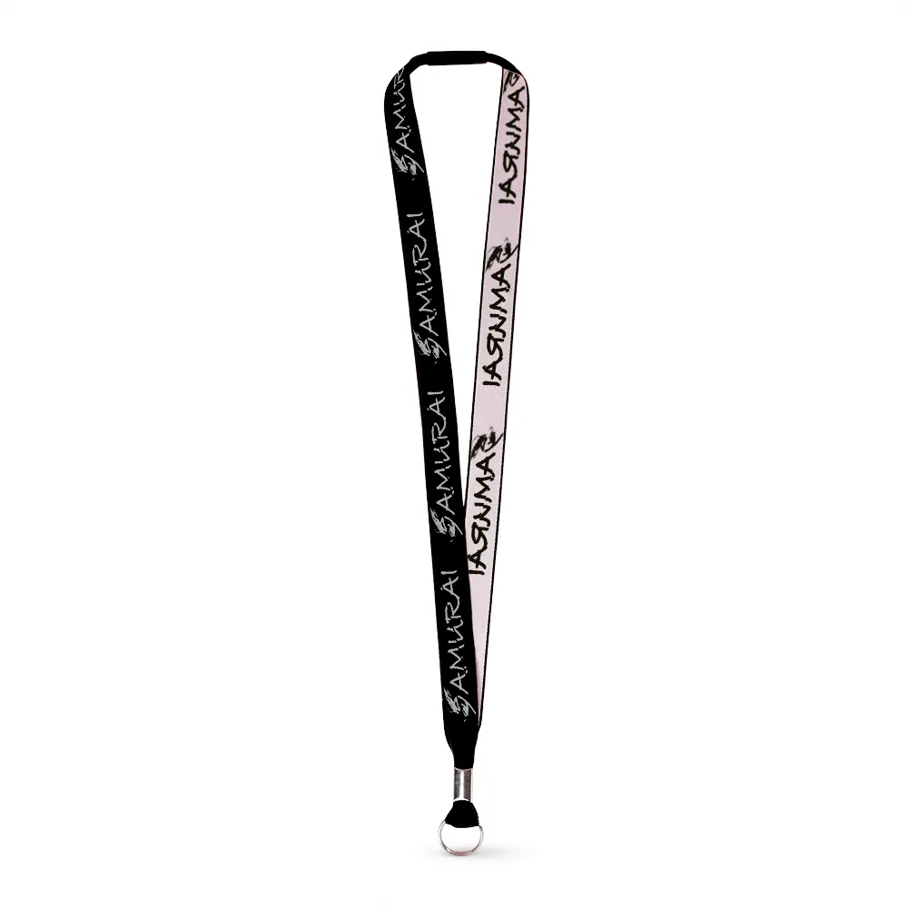 3/4" Woven Lanyard - Embroidered