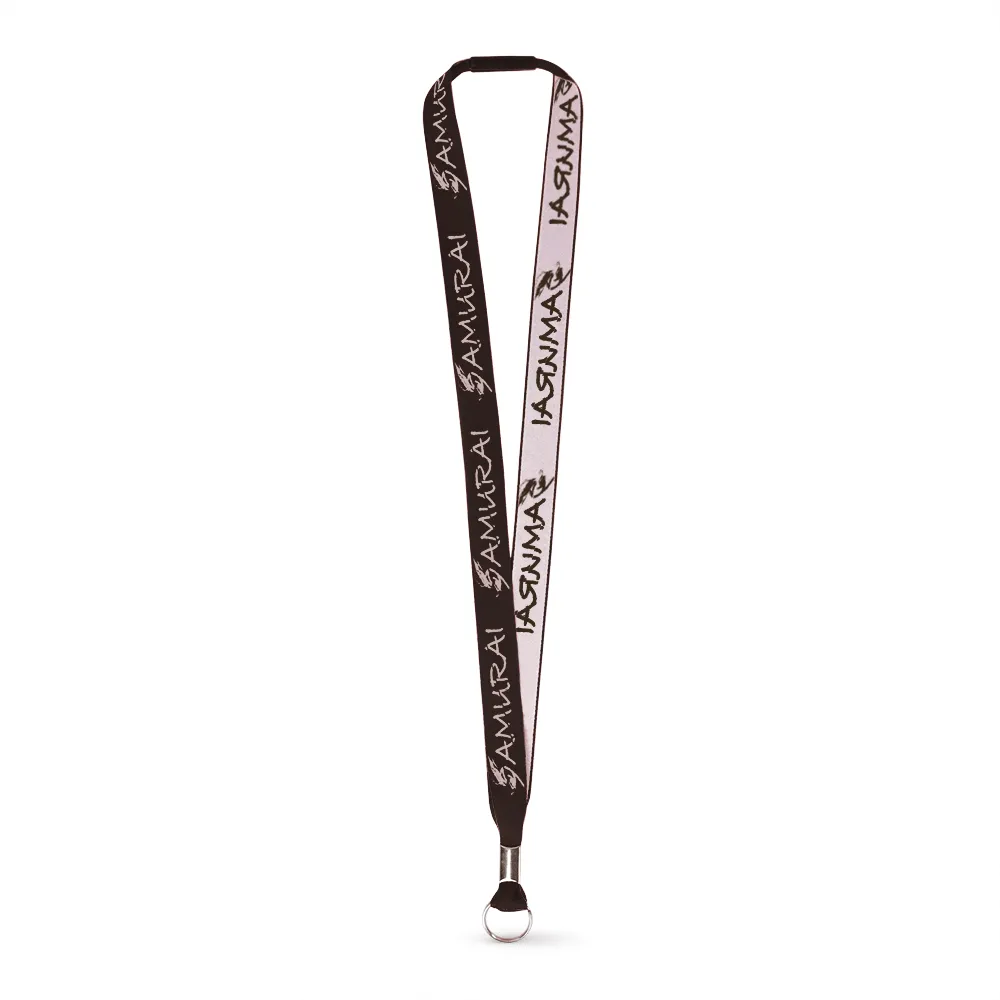 3/4" Woven Lanyard - Embroidered