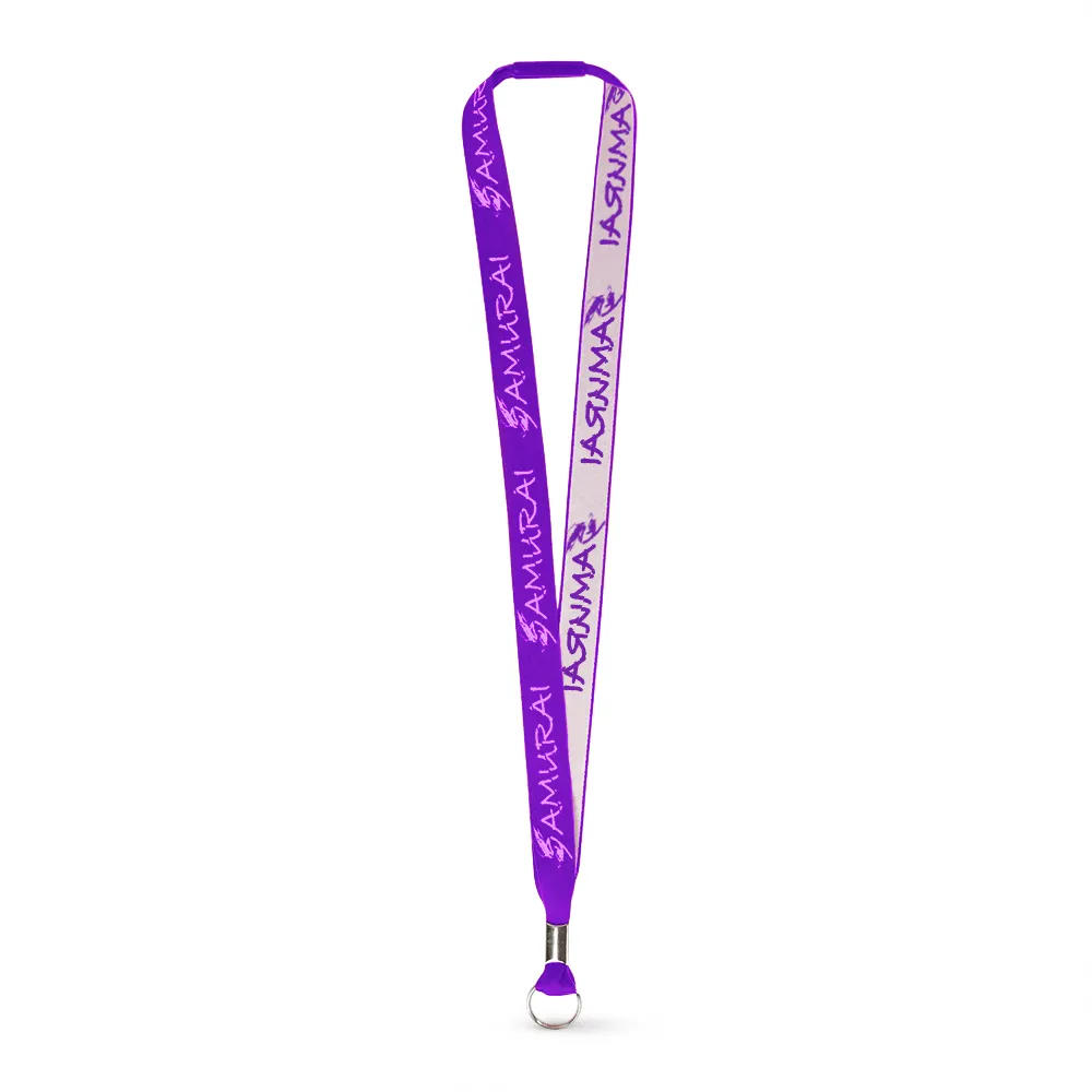 3/4" Woven Lanyard - Embroidered
