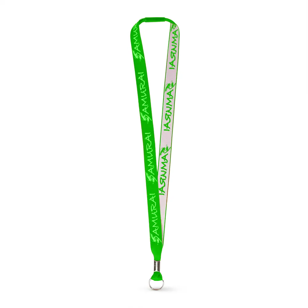 3/4" Woven Lanyard - Embroidered