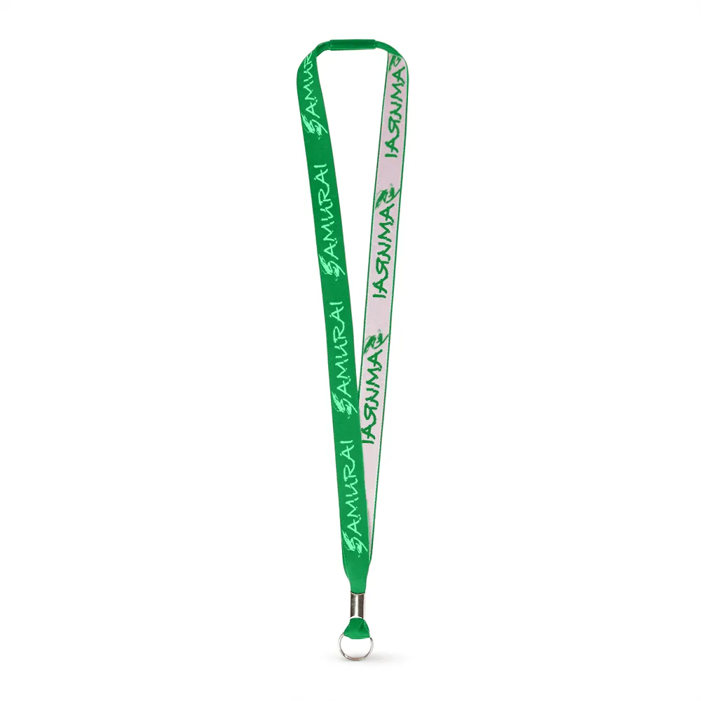 3/4" Woven Lanyard - Embroidered