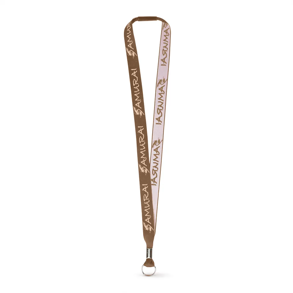3/4" Woven Lanyard - Embroidered