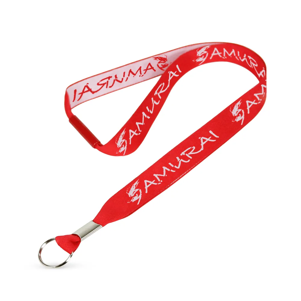 3/4" Woven Lanyard - Embroidered