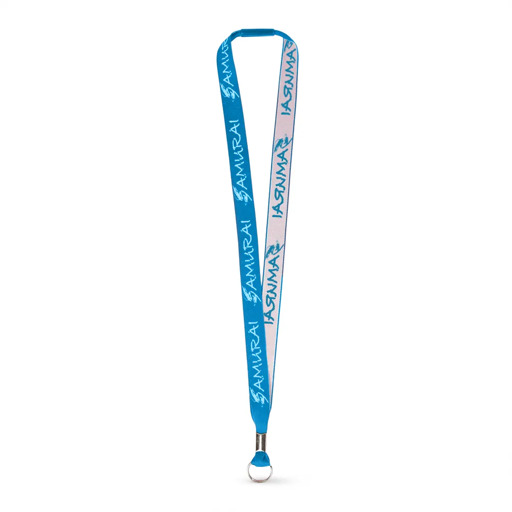 3/4" Woven Lanyard - Embroidered
