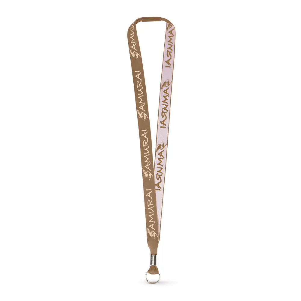 3/4" Woven Lanyard - Embroidered