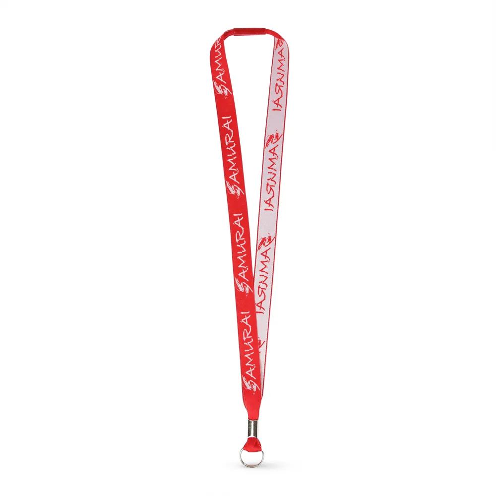 3/4" Woven Lanyard - Embroidered