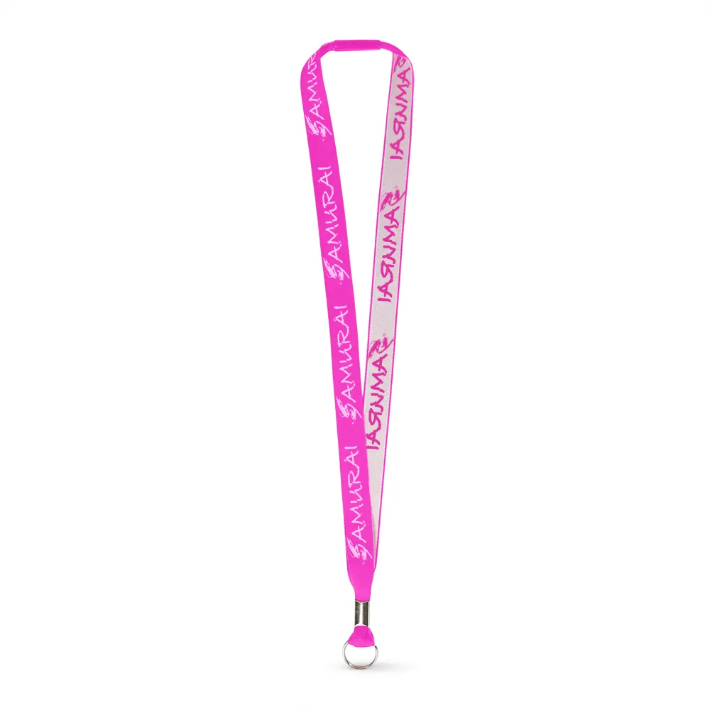3/4" Woven Lanyard - Embroidered