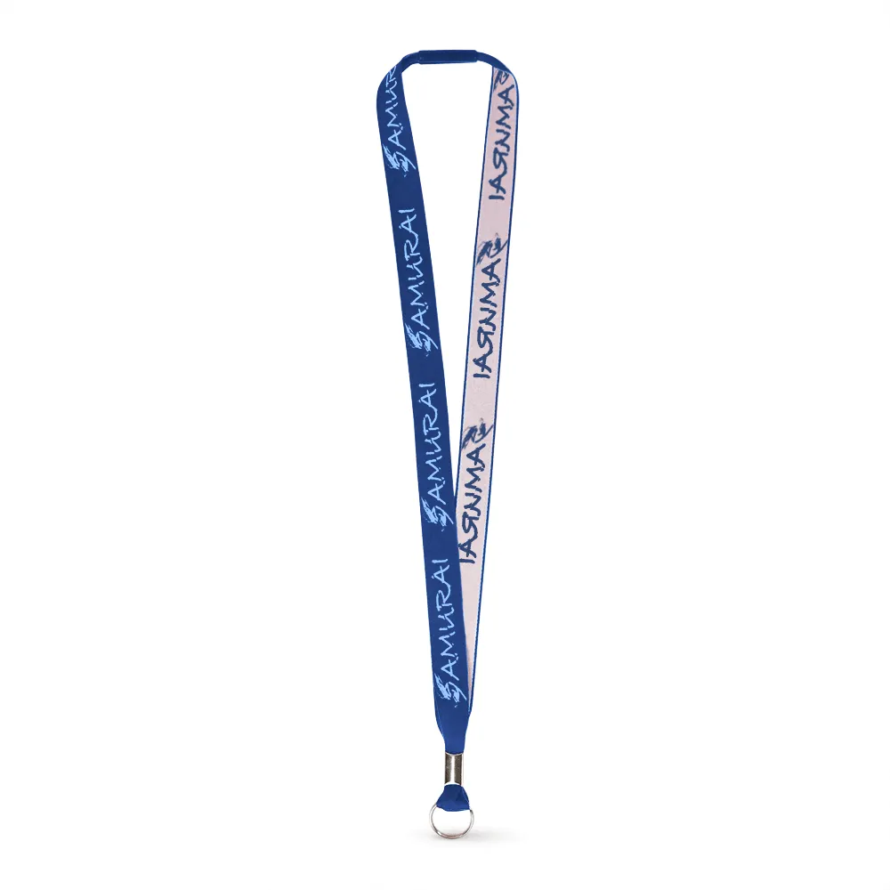 3/4" Woven Lanyard - Embroidered