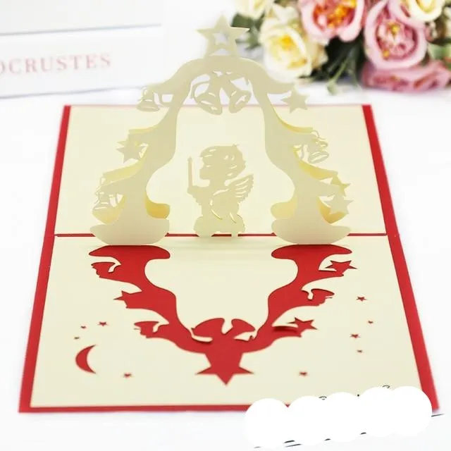 3D Pop UP Cards Valentines Day Gift Postcard Love Card