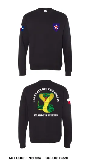 3rd BN 6th BDE TXSG Cobras Comfort Unisex Crewneck Sweatshirt - NxFG3n