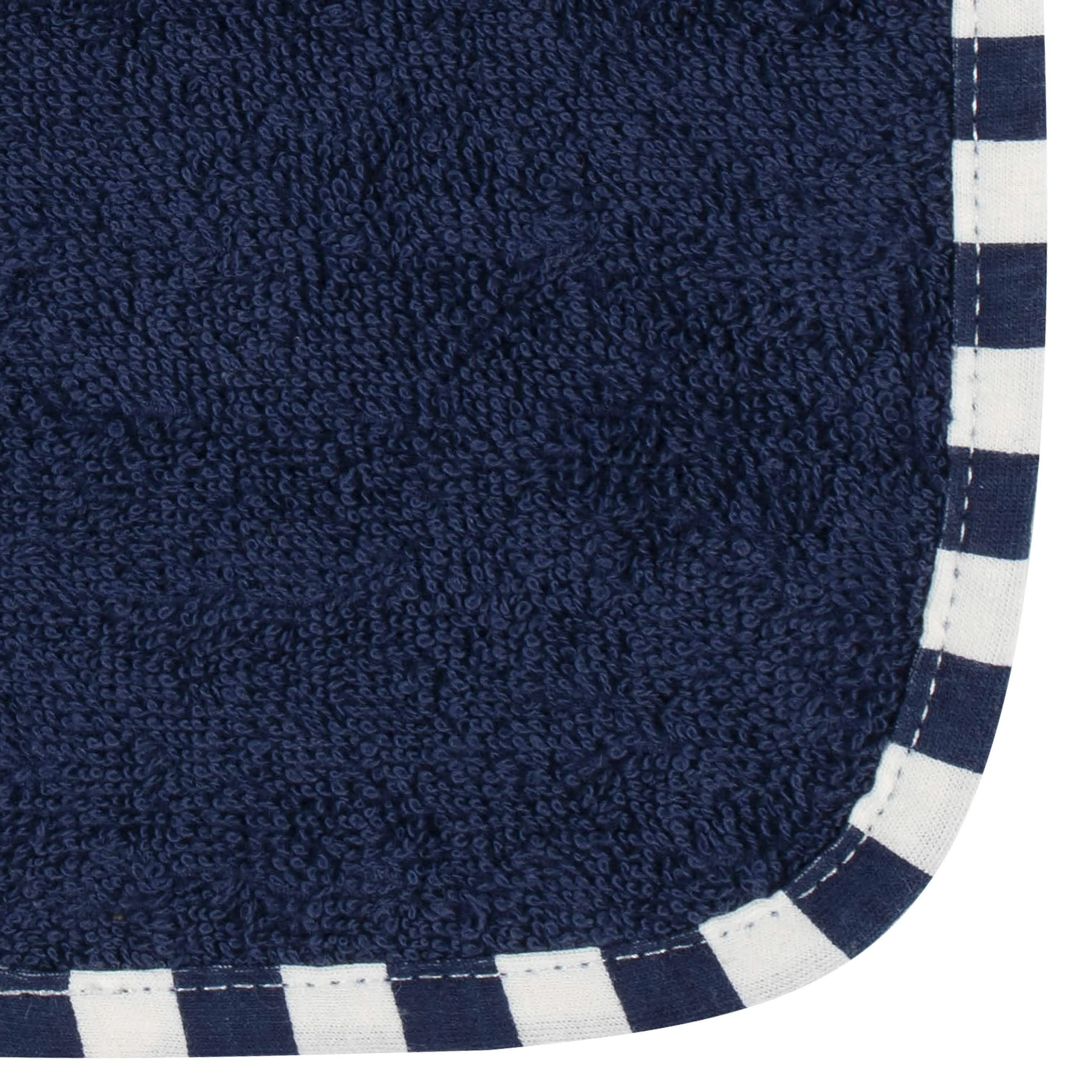 4-Pack Boys Gold & Navy Woven Washcloths