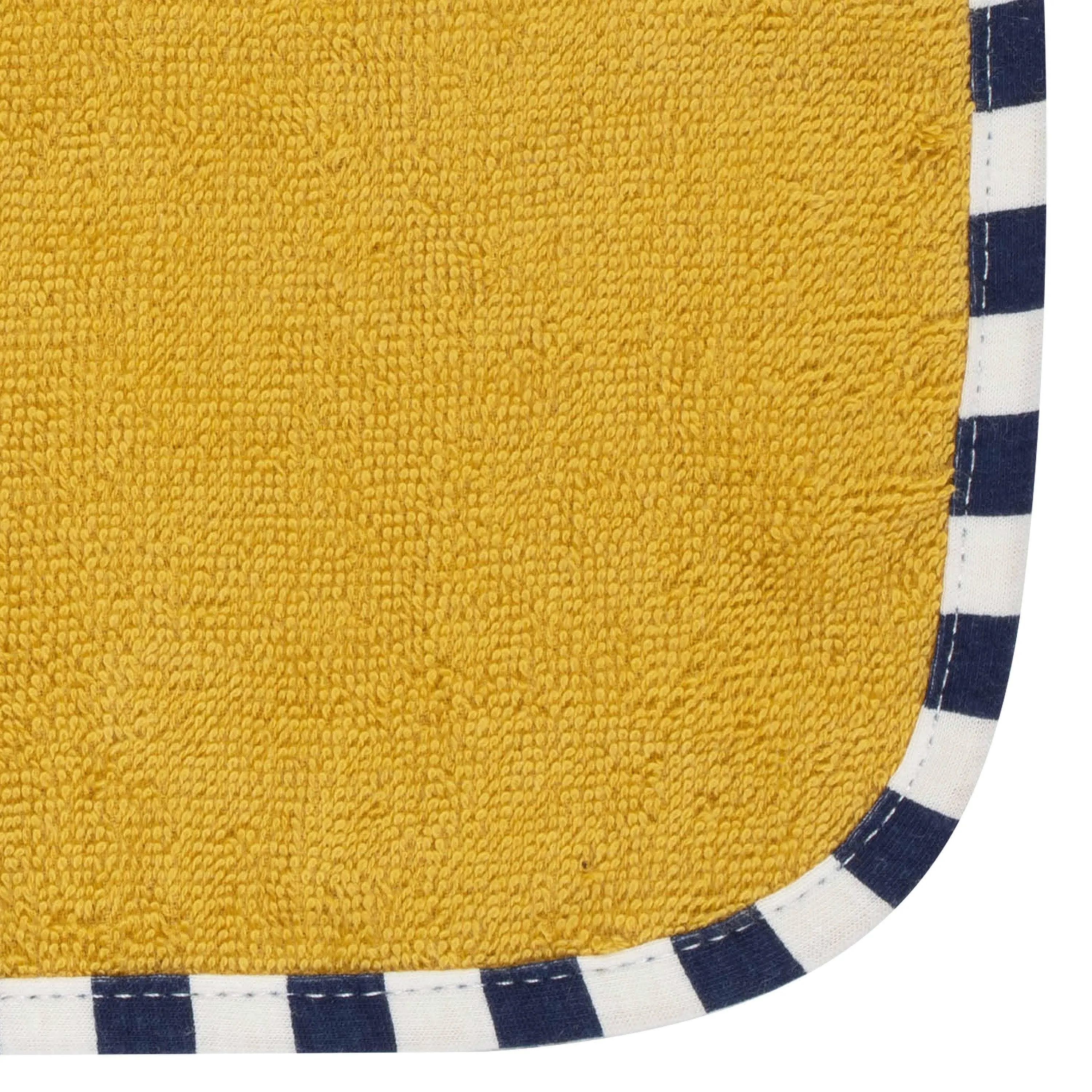4-Pack Boys Gold & Navy Woven Washcloths