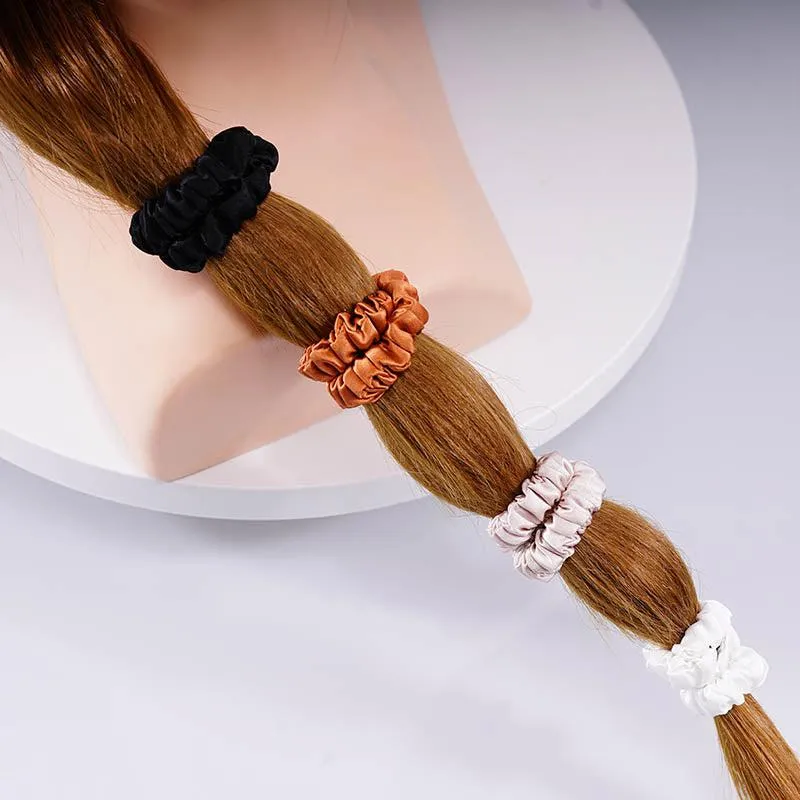 4 Pack Mini Silk Scrunchies - Comfort - dropshipping