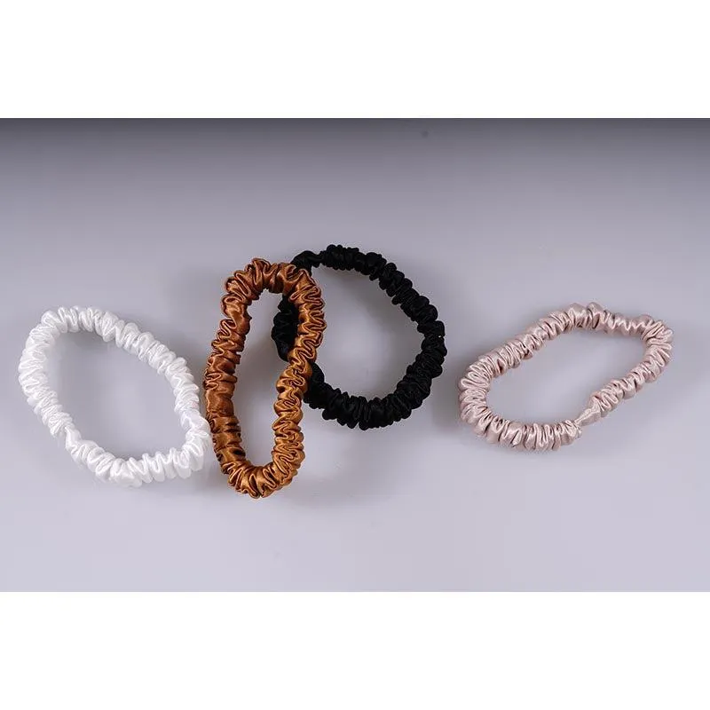 4 Pack Mini Silk Scrunchies - Comfort - dropshipping