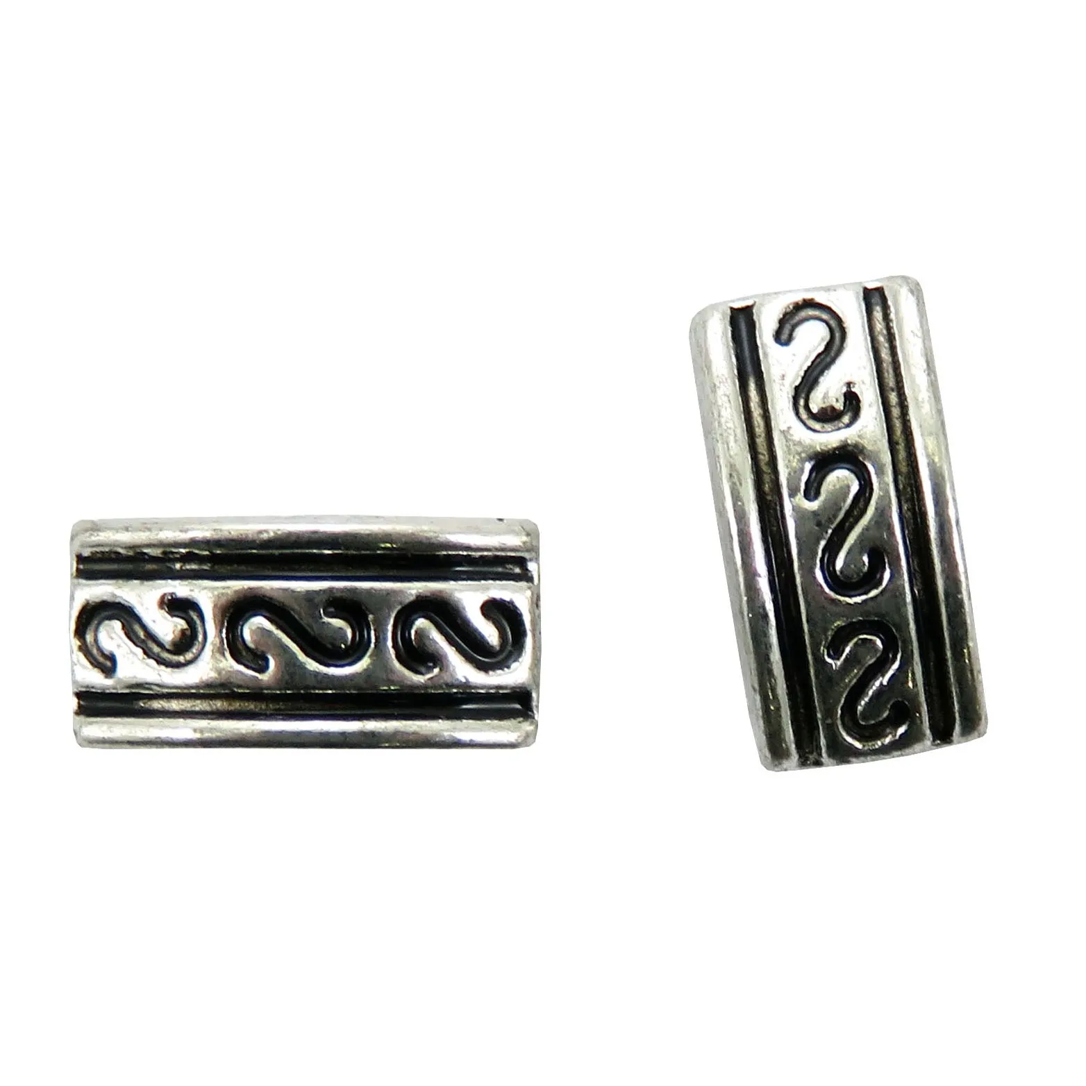 4.6X10mm Metal Spacer Pewter 2Hole SPMT23