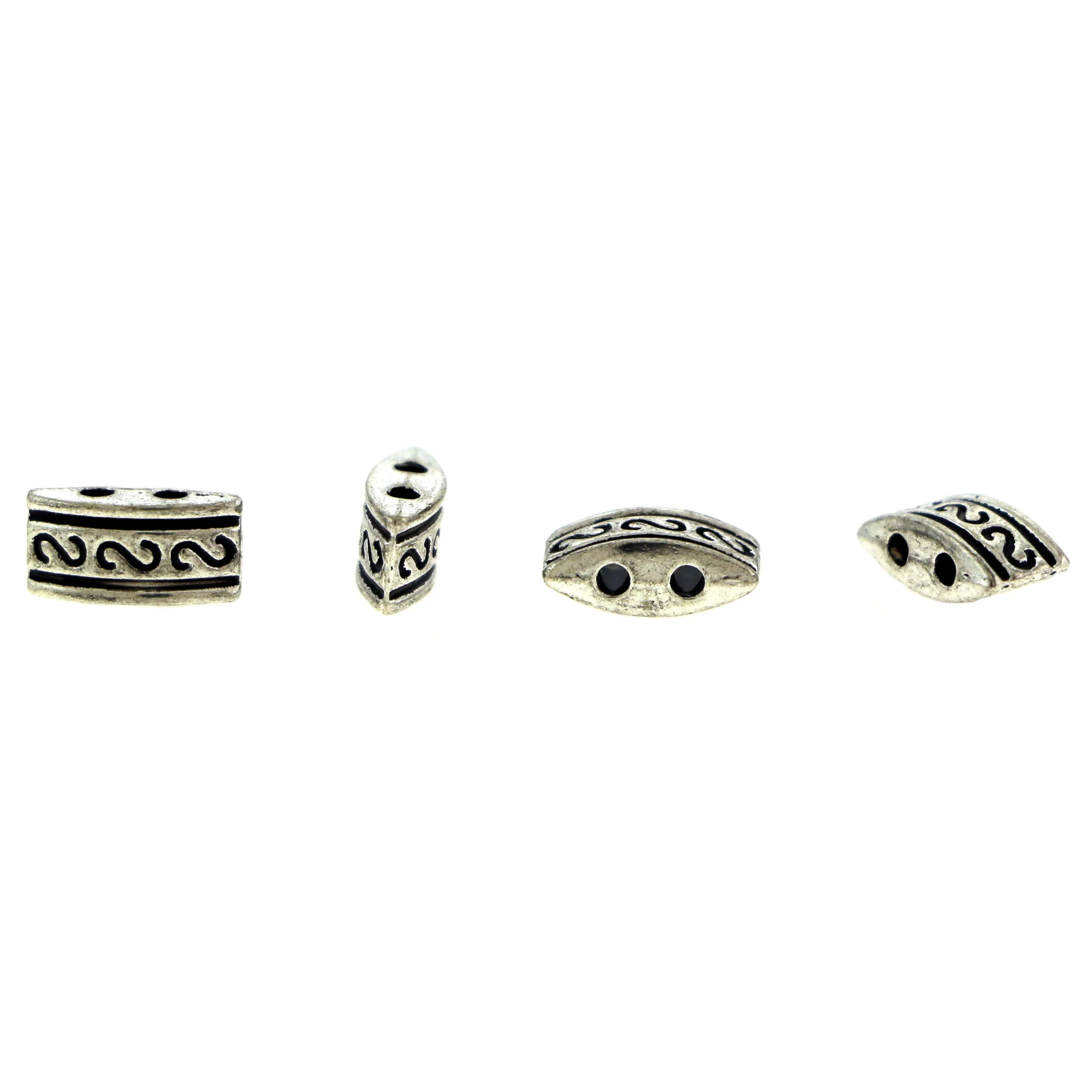 4.6X10mm Metal Spacer Pewter 2Hole SPMT23