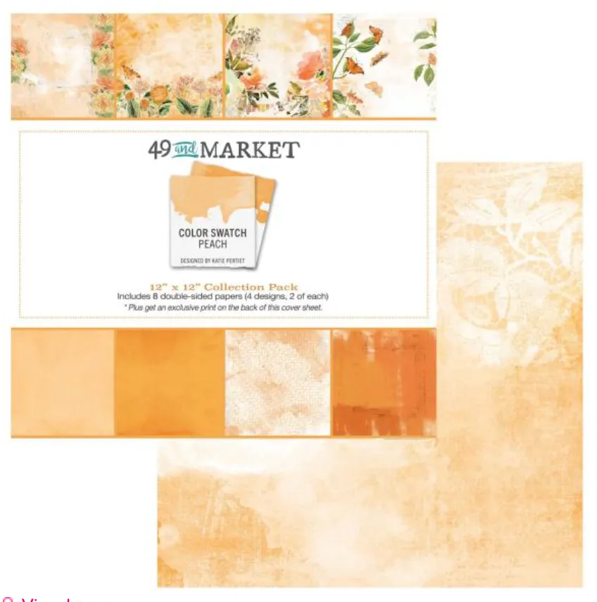 49 and Market 12x12 Color Swatch Peach Collection Kit {B205}