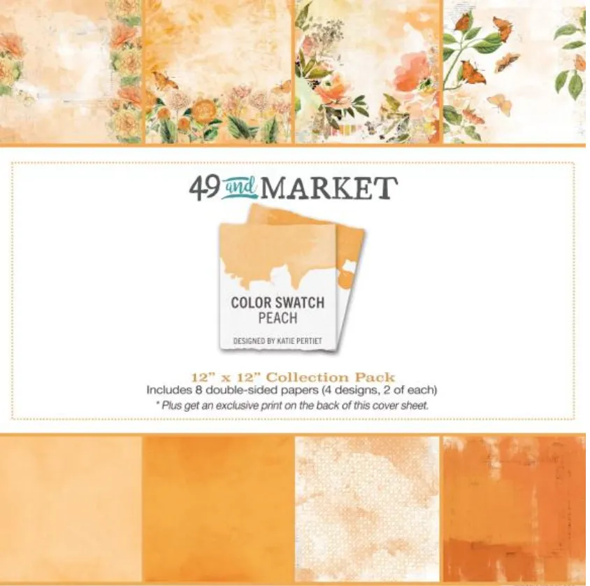 49 and Market 12x12 Color Swatch Peach Collection Kit {B205}