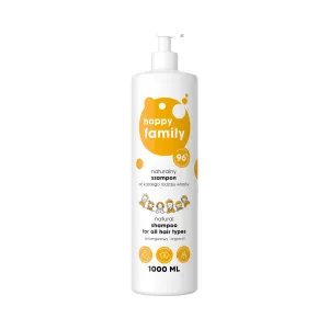 4Organic Natural Shampoo for all hair types HAPPY FAMILY 1L