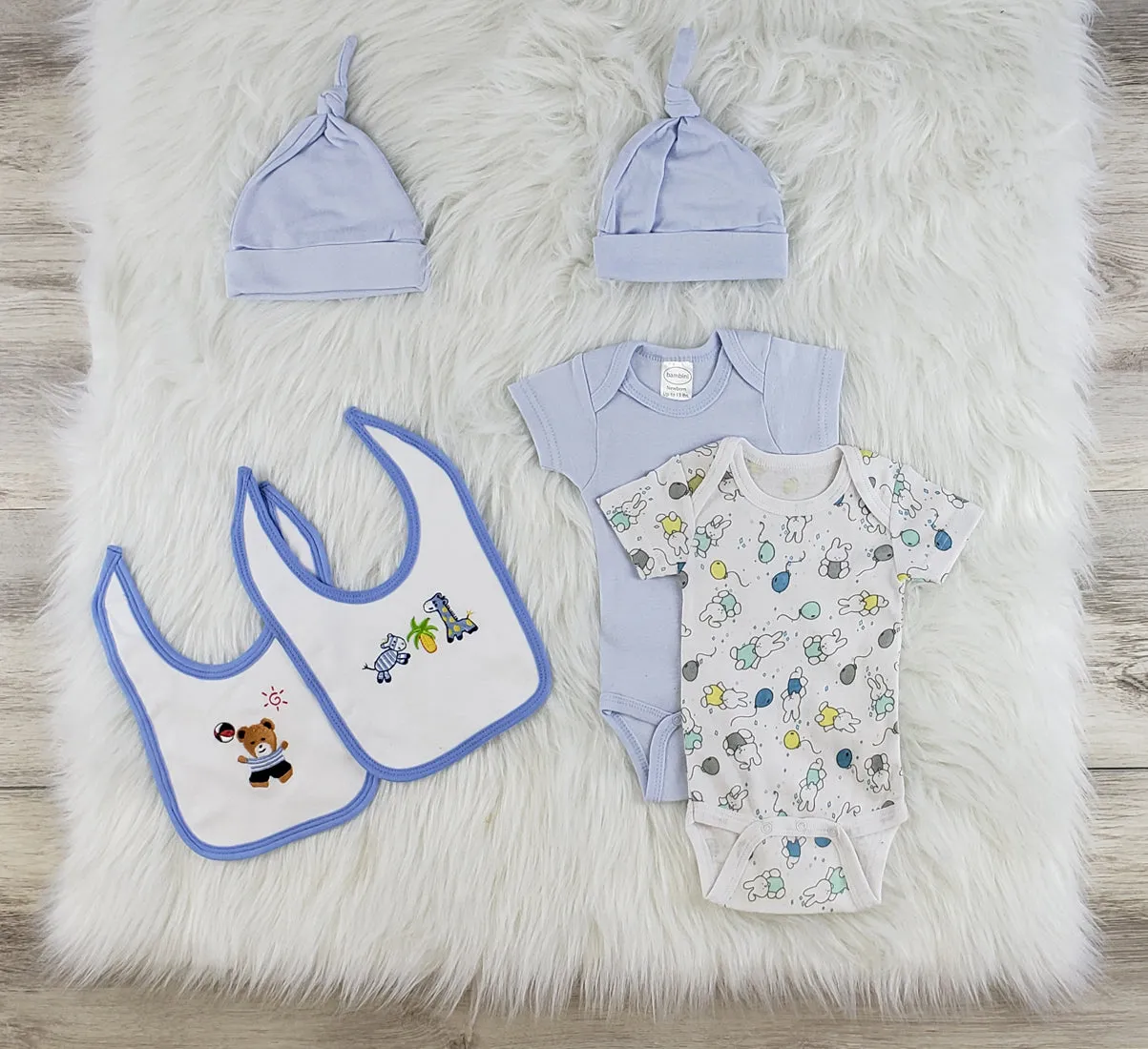6 Pc Layette Baby Clothes Set
