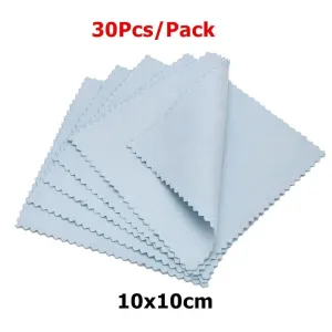 60mm 80mm 100mm Jewelry Polishing Cloth Double-Sided Cleaning Cloth for Gold Silver Jewelry Tools 10-30Pcs