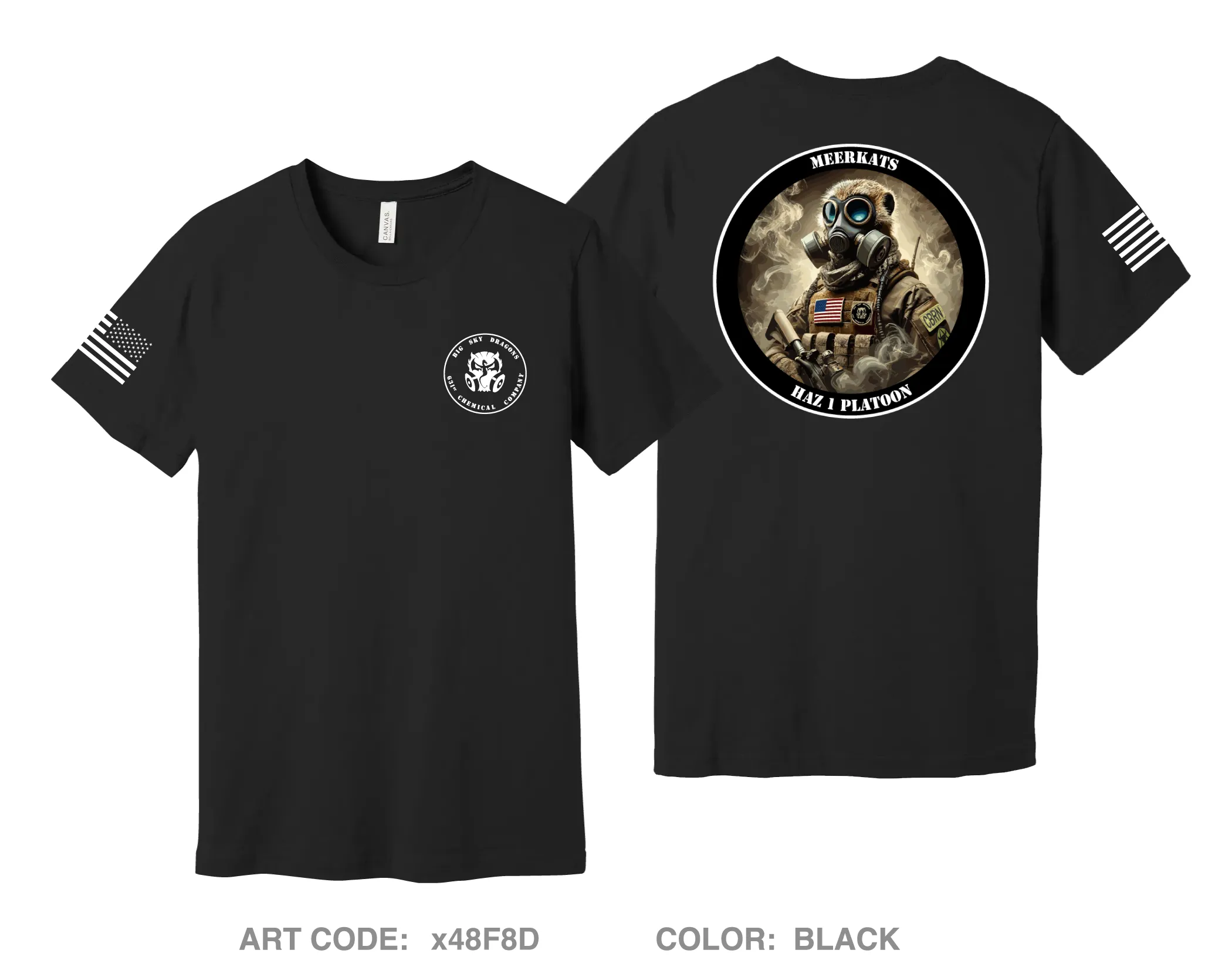 631st Chemical Company, Haz 1 Platoon Comfort Unisex Cotton SS Tee - x48F8D