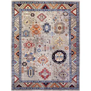 Afghan Hand-Knotted Tribal Ersari Handmade Wool Rug (Size 9.3 X 11.10) Cwral-8832
