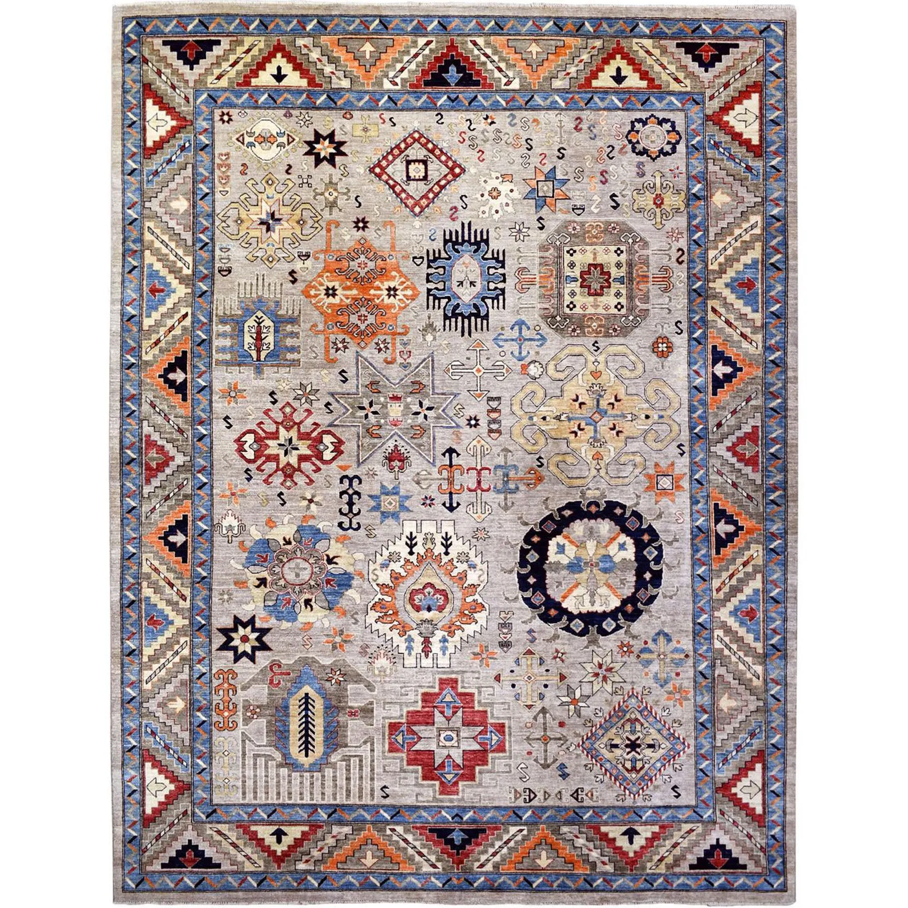 Afghan Hand-Knotted Tribal Ersari Handmade Wool Rug (Size 9.3 X 11.10) Cwral-8832