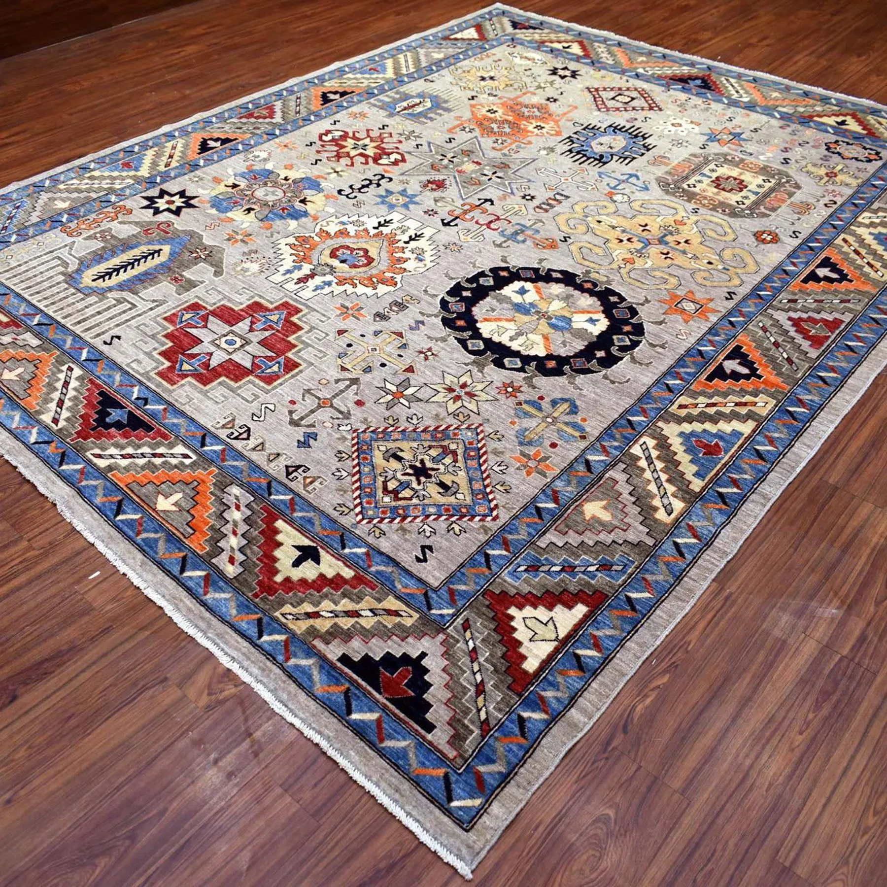 Afghan Hand-Knotted Tribal Ersari Handmade Wool Rug (Size 9.3 X 11.10) Cwral-8832