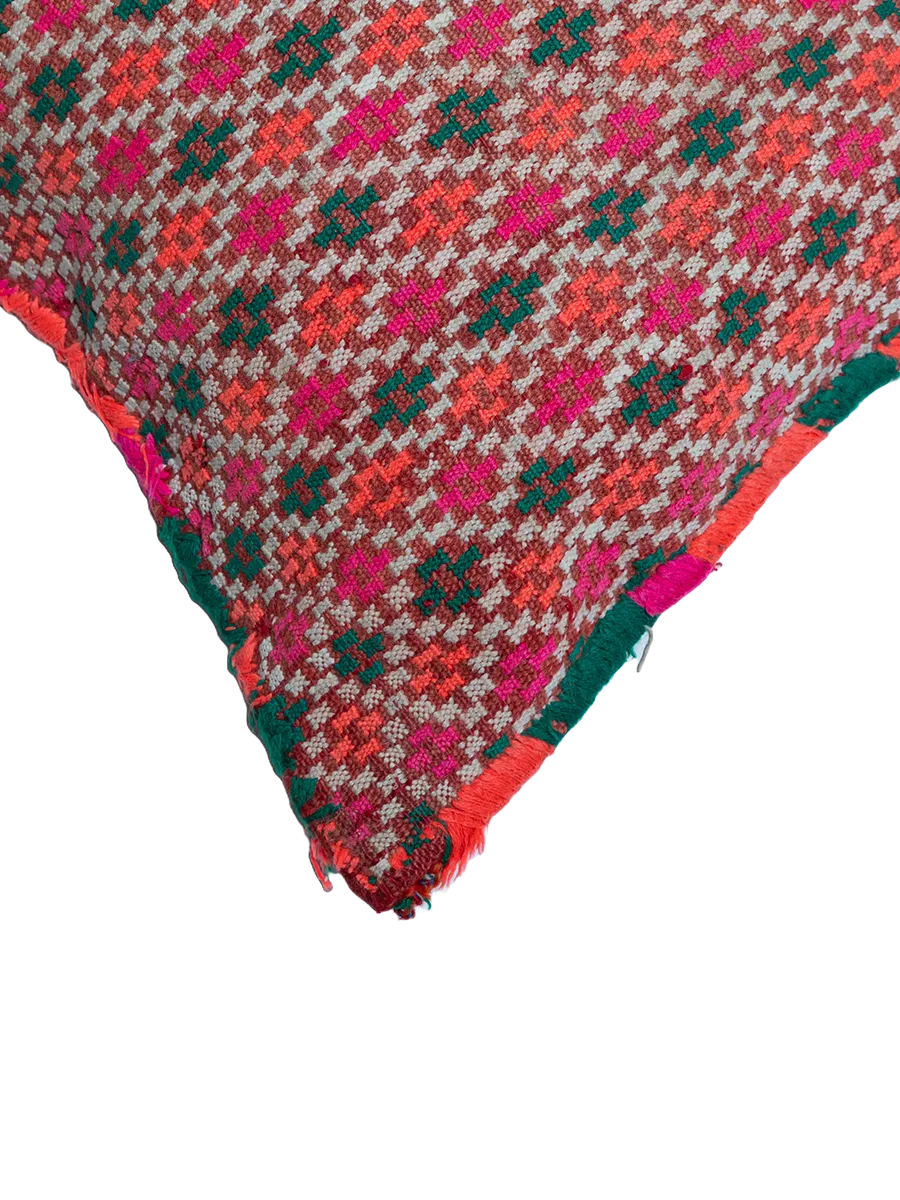 Ain Leuh Vintage Pillow - Rosy Mosaic