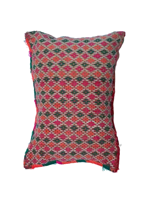 Ain Leuh Vintage Pillow - Rosy Mosaic