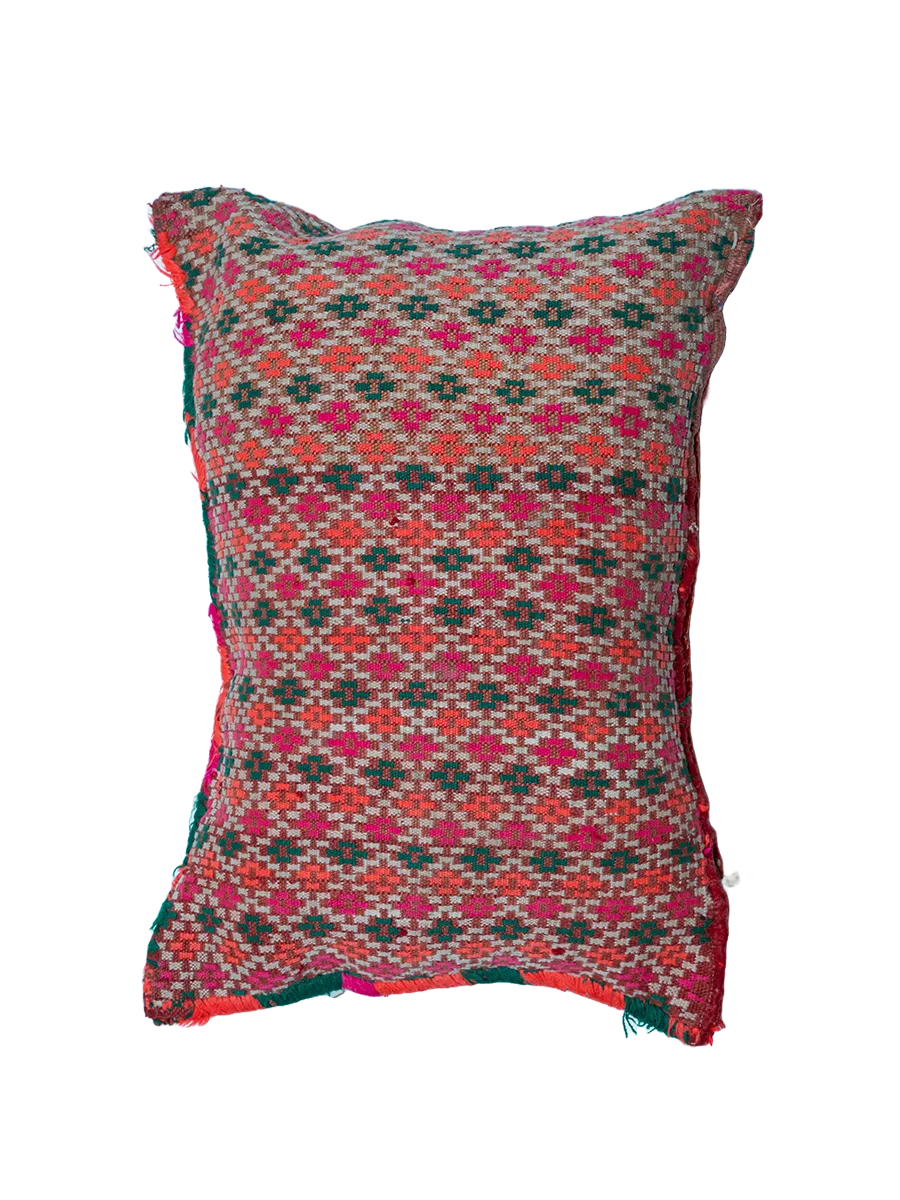 Ain Leuh Vintage Pillow - Rosy Mosaic