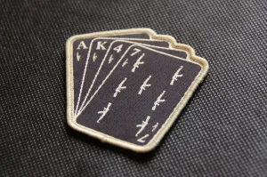 AK47 PLAYING CARDS MORALE PATCH