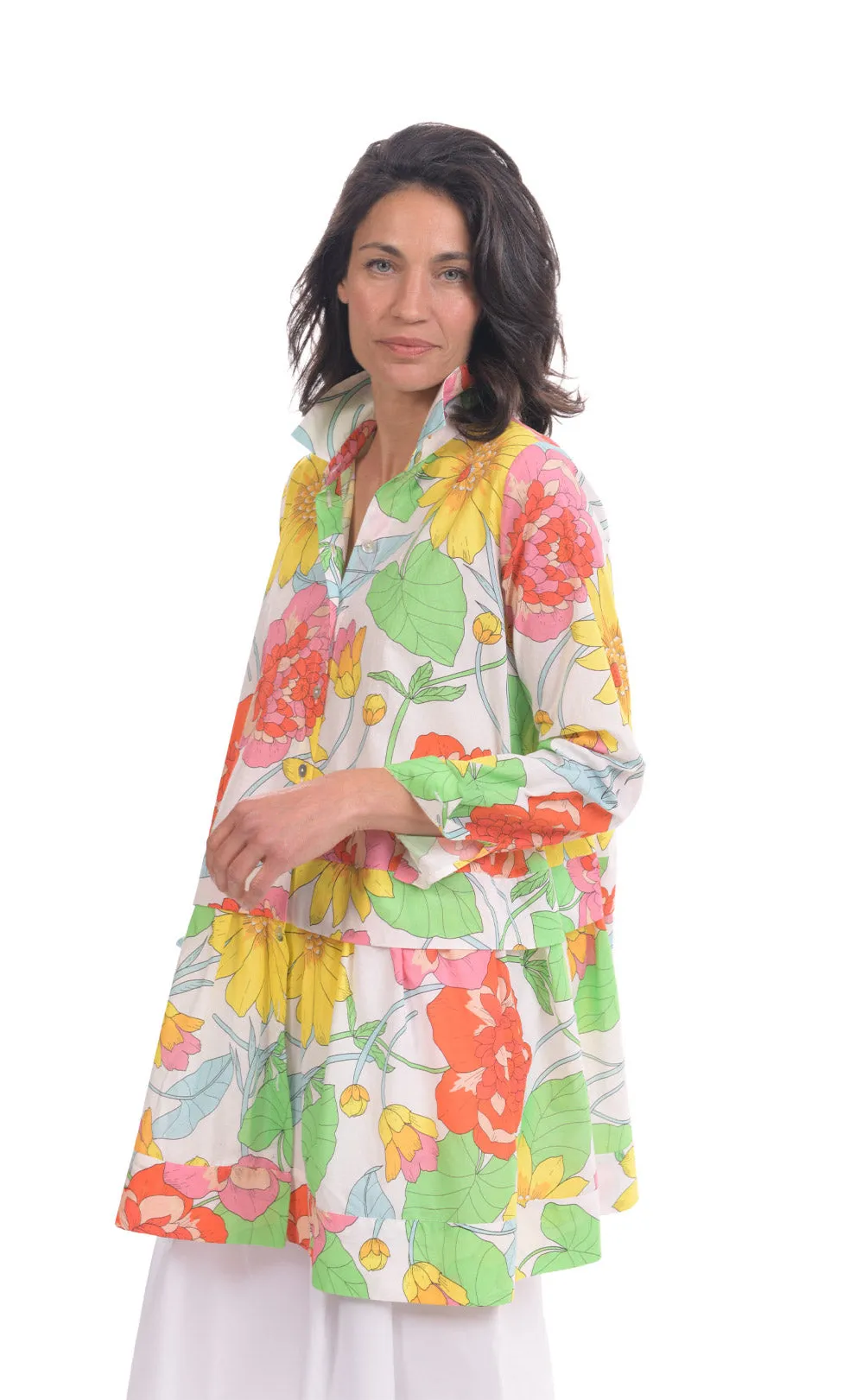 Alembika Bloom Getaway Tunic Shirt