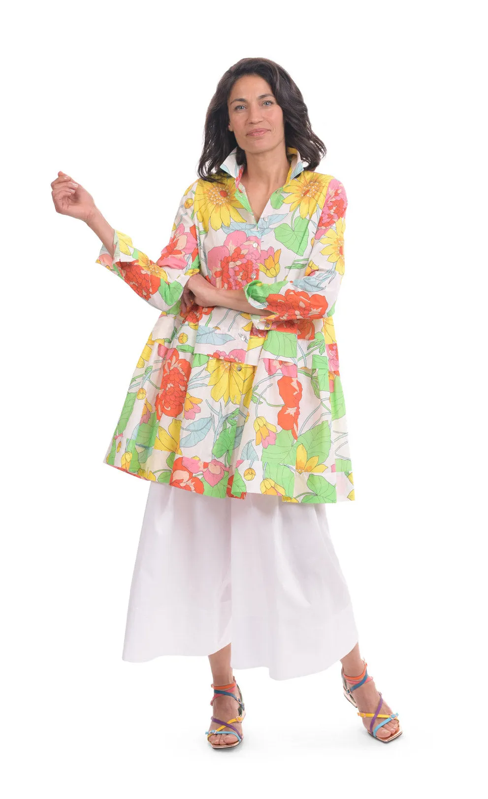 Alembika Bloom Getaway Tunic Shirt