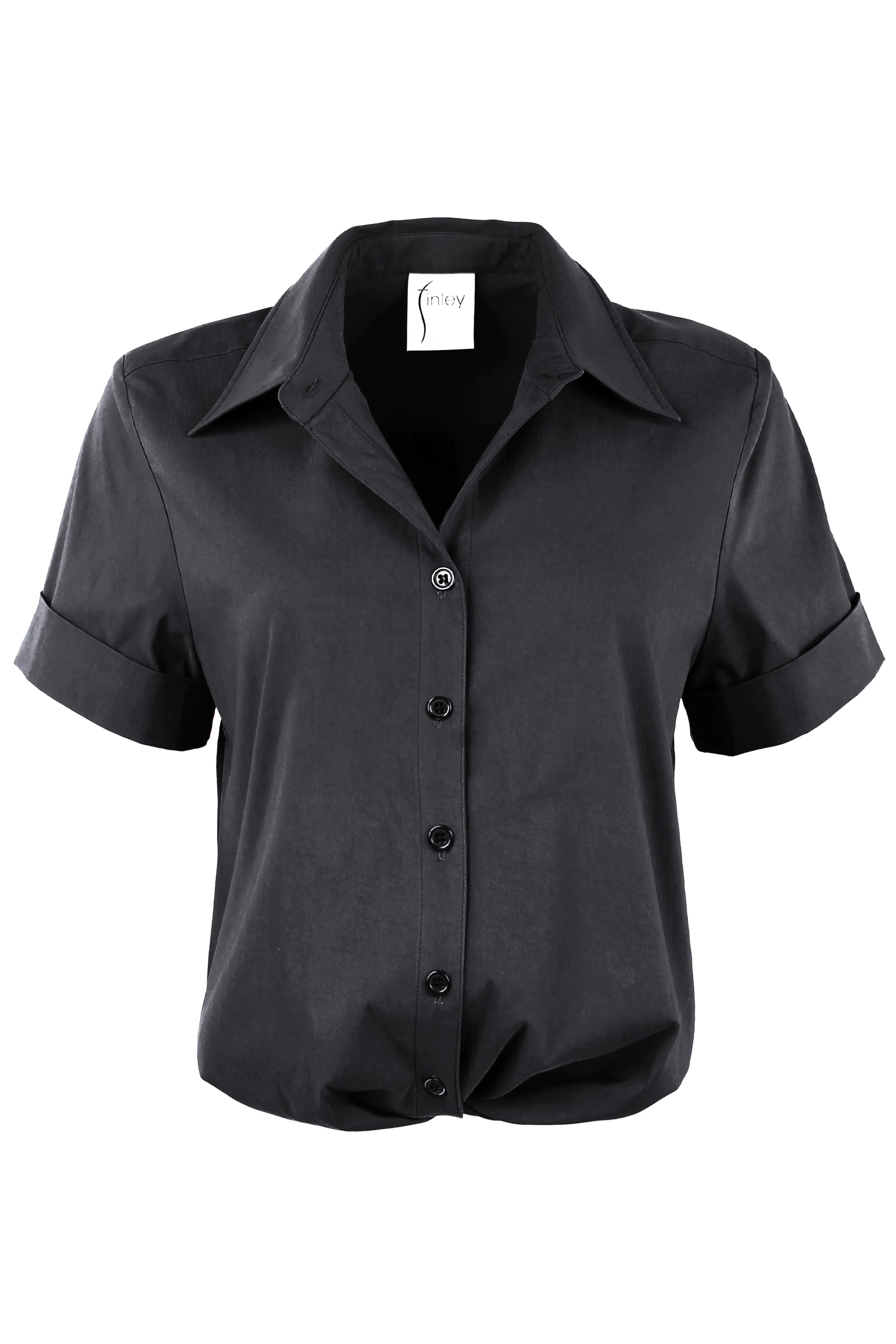 Alli Shirt Getaway Collection - Black Super Stretch