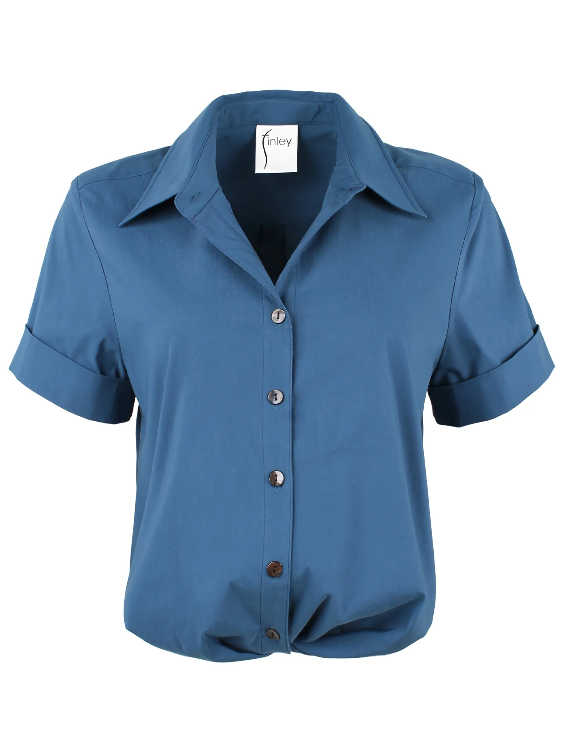 Alli Shirt Getaway Collection - Indigo Super Stretch
