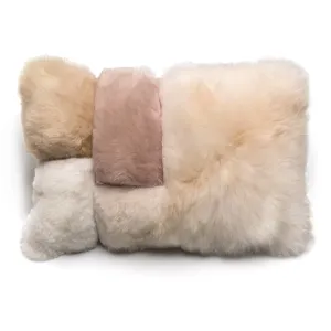 Alpaca Colorblock Pillow Sandstone