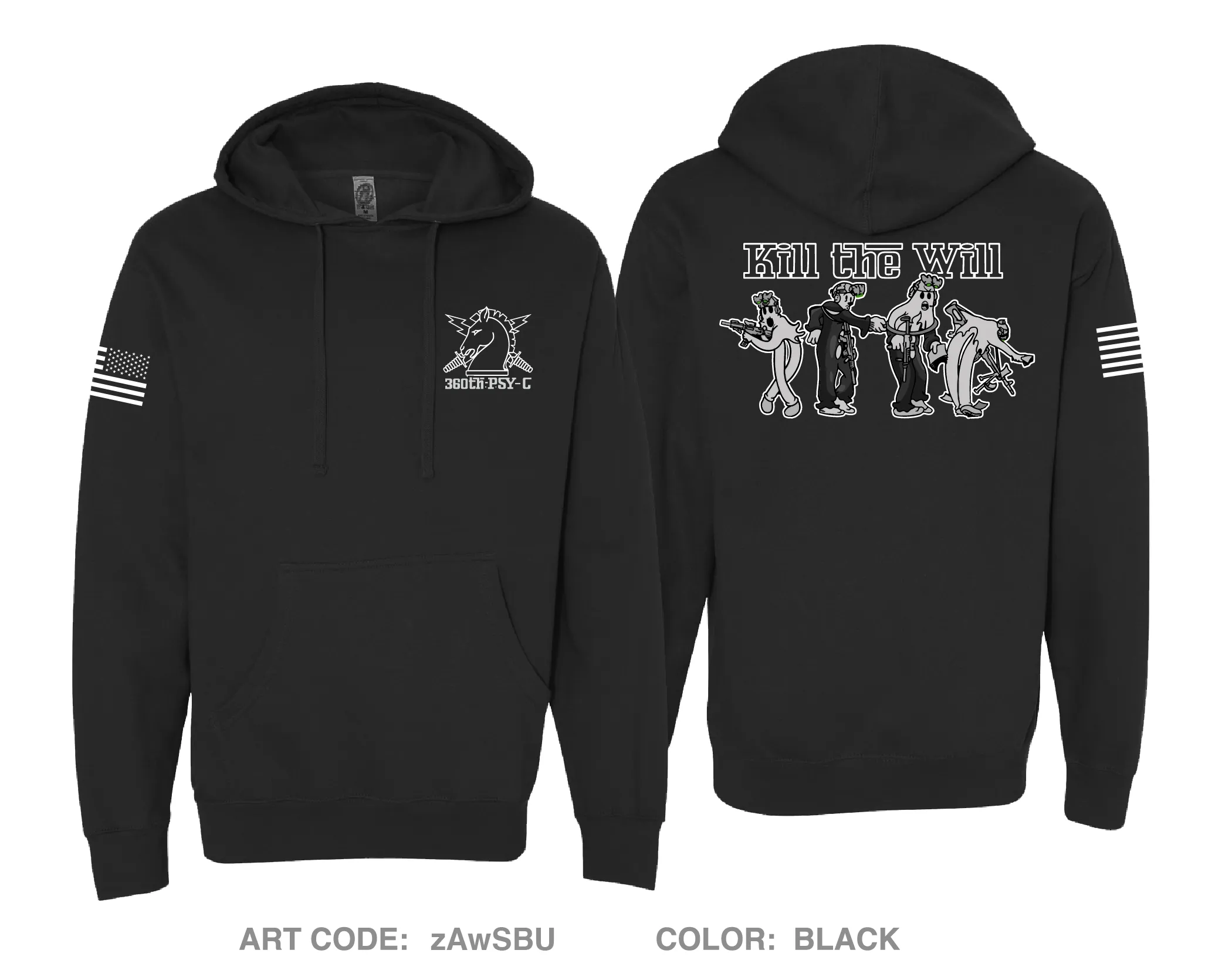 Alpha 4, 360th PSY-C, 11th PSY-B, 2d PSY-G Comfort Unisex Hooded Sweatshirt - zAwSBU