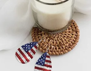 American flag earrings